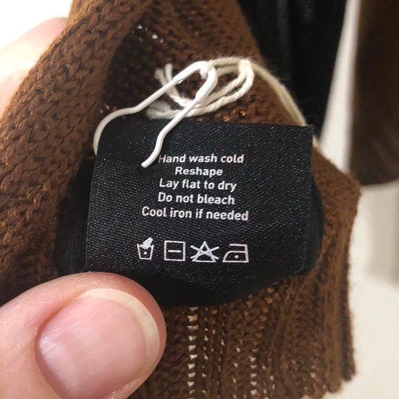 NWT Summersalt The Classic Colorblock Praline & Sea Urchin Scarf Brown & Black - Picture 4 of 5